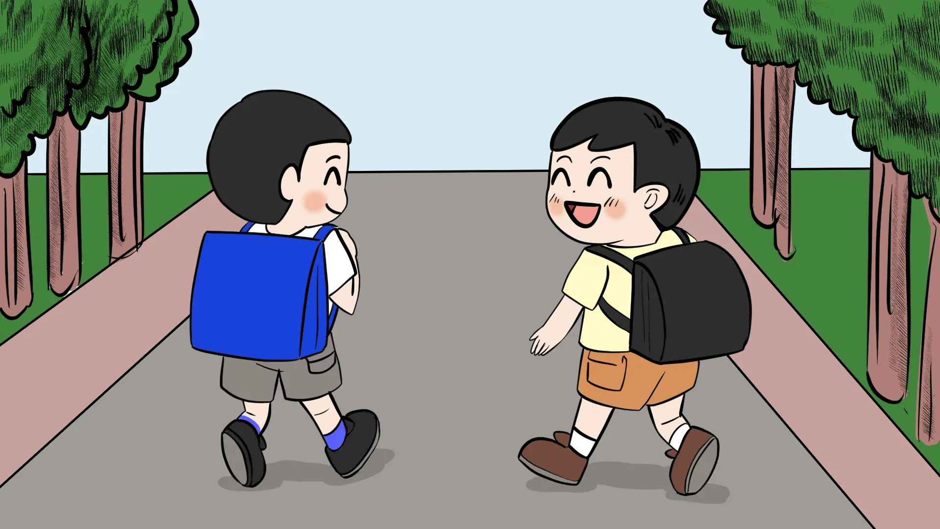 街で見かけた小学生