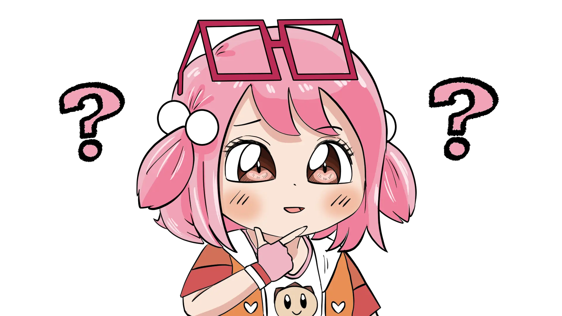 考えるフカミちゃん