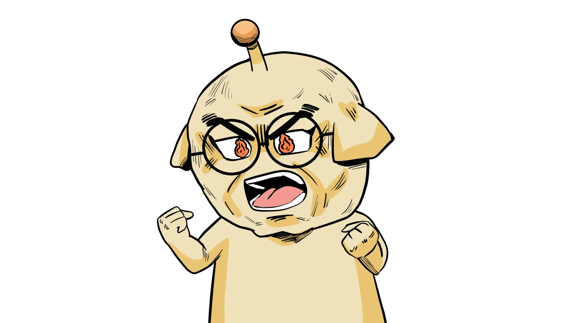 根性論顔 モルキ
