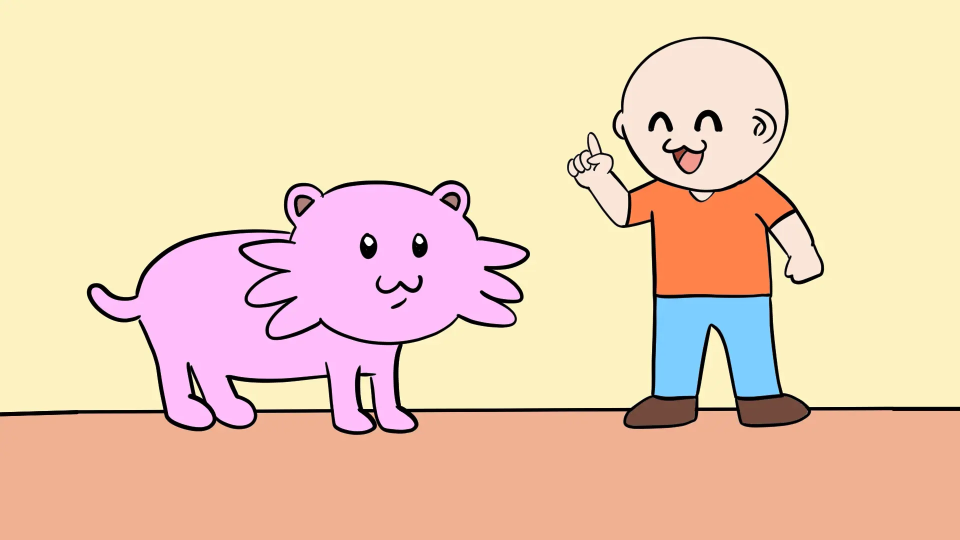 話す飼い主