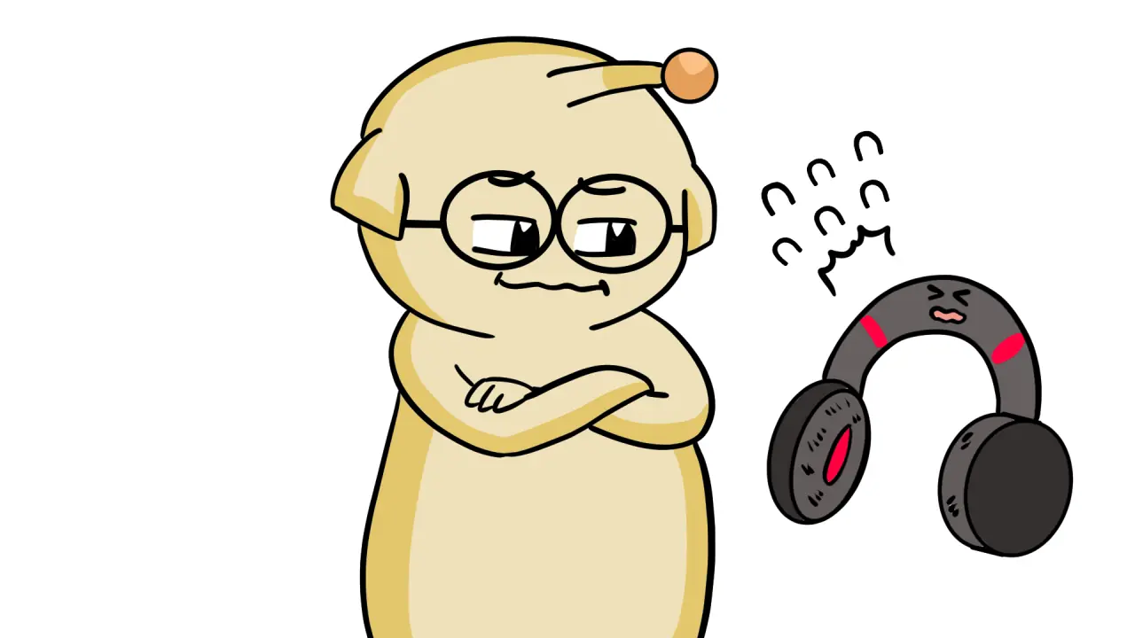ヘッドホンに困るモルキ