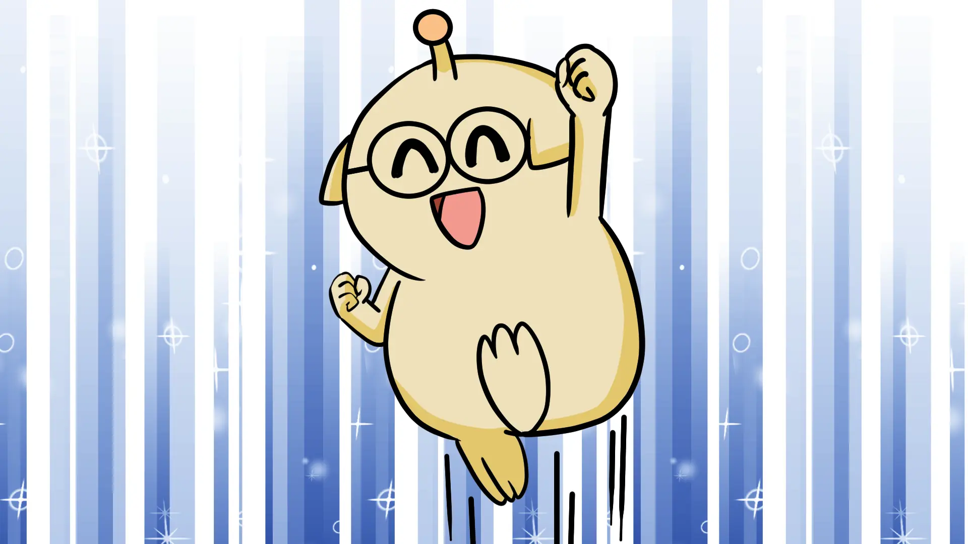 ジャンプするモルキ